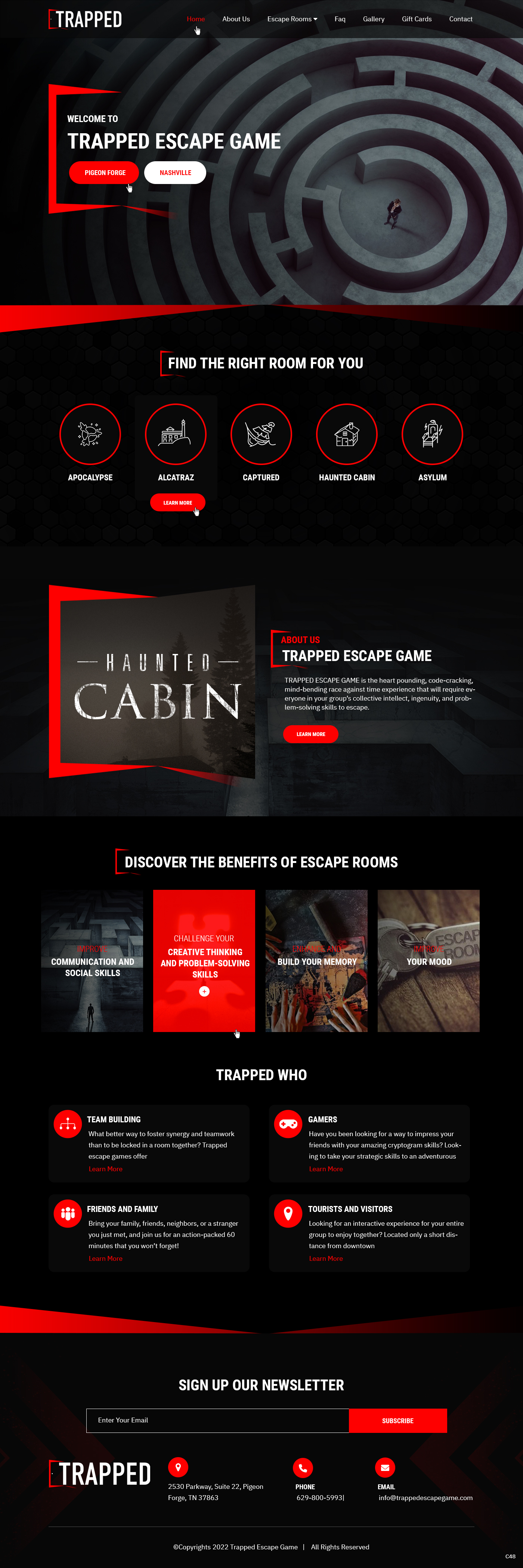 Web-Design von pb für Trapped Escape Game | Design #28964707