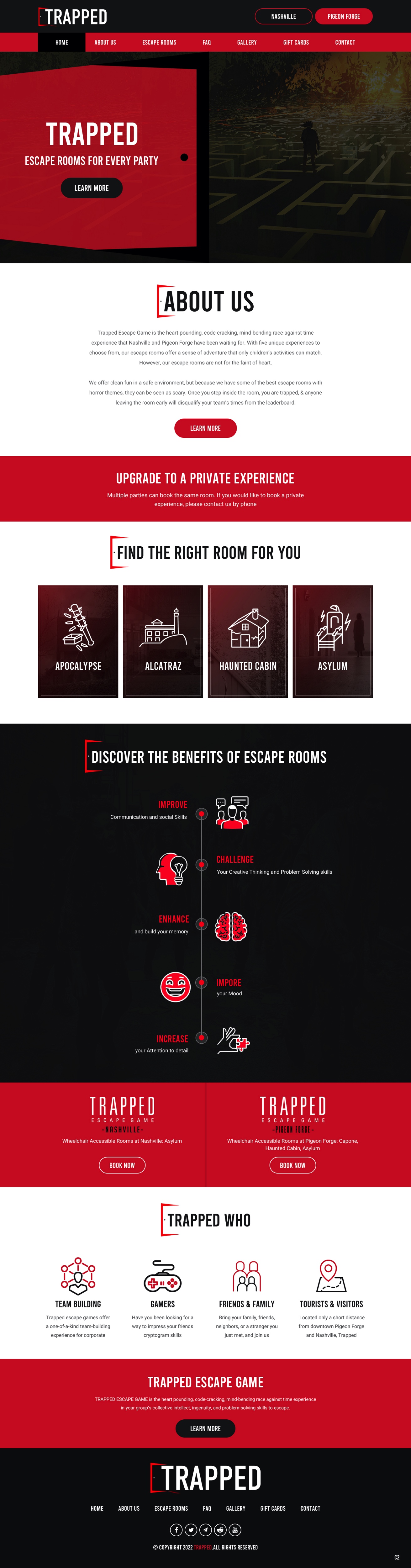 Diseño Web por pb para Trapped Escape Game | Diseño #28964708