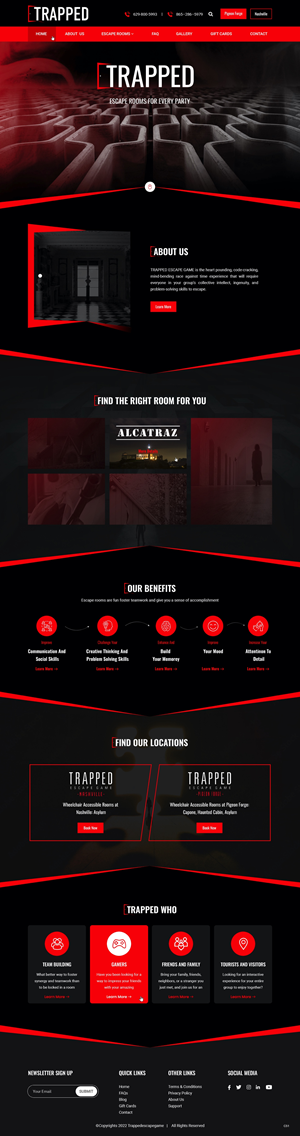 Diseño Web por pb para Trapped Escape Game | Diseño: #28964715