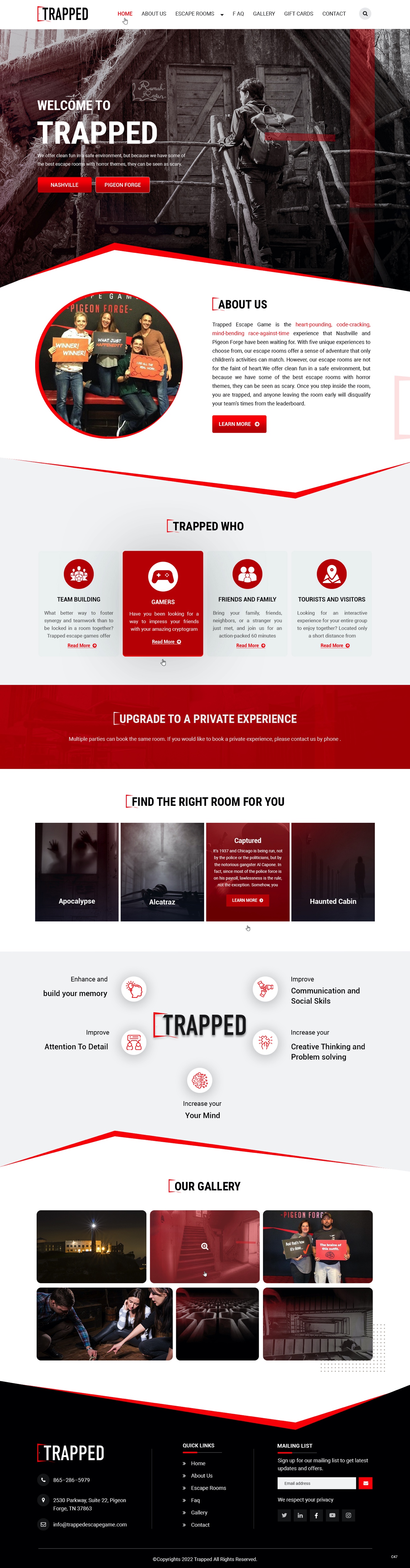 Web-Design von pb für Trapped Escape Game | Design #28970466