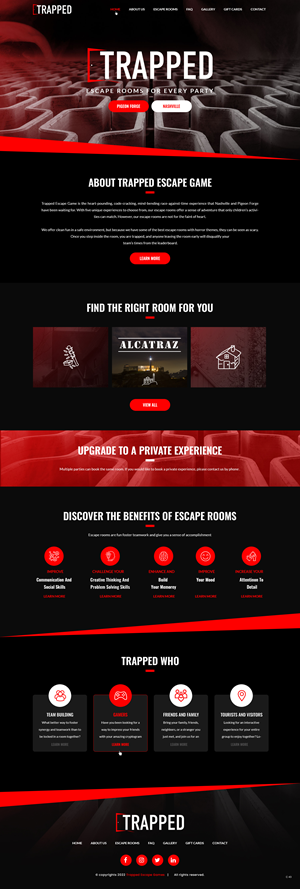 Diseño Web por pb para Trapped Escape Game | Diseño: #28970468