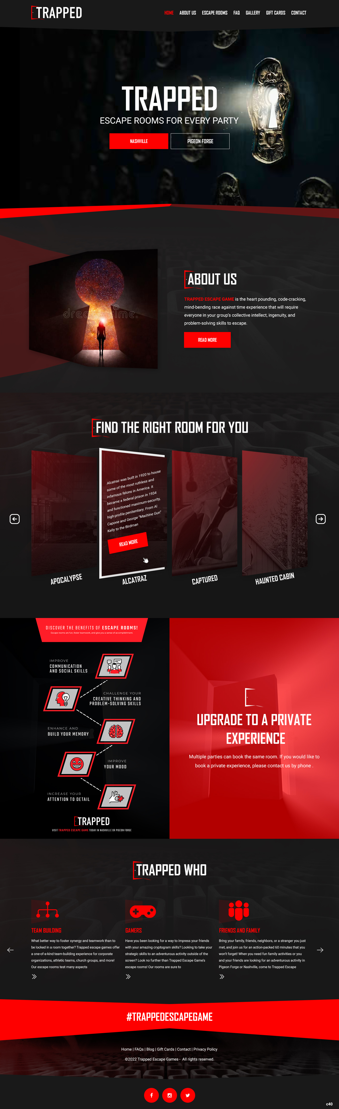 Diseño Web por pb para Trapped Escape Game | Diseño #28977143