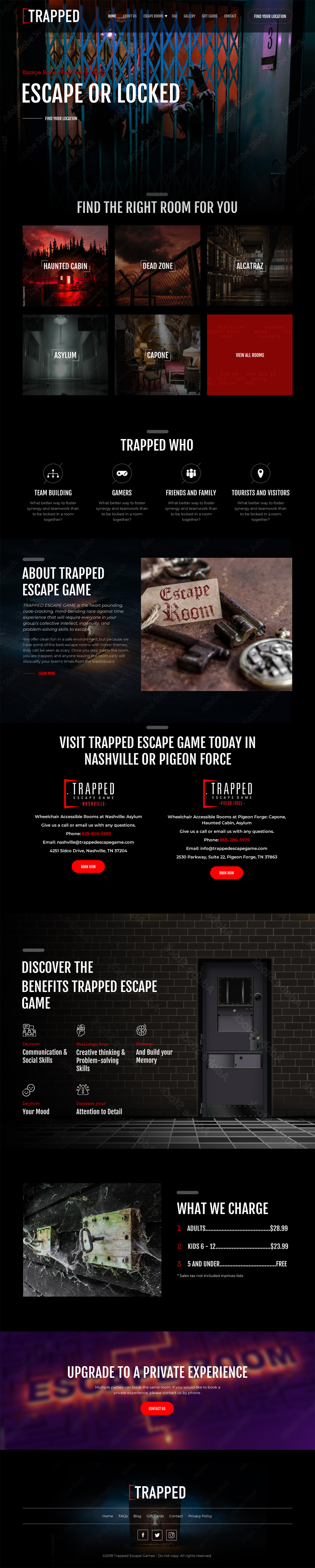 Diseño Web por Sujit Banerjee para Trapped Escape Game | Diseño #28967144