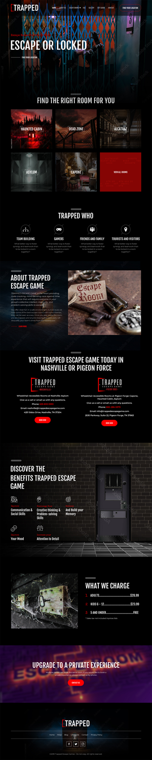 Diseño Web por Sujit Banerjee para Trapped Escape Game | Diseño: #28967144