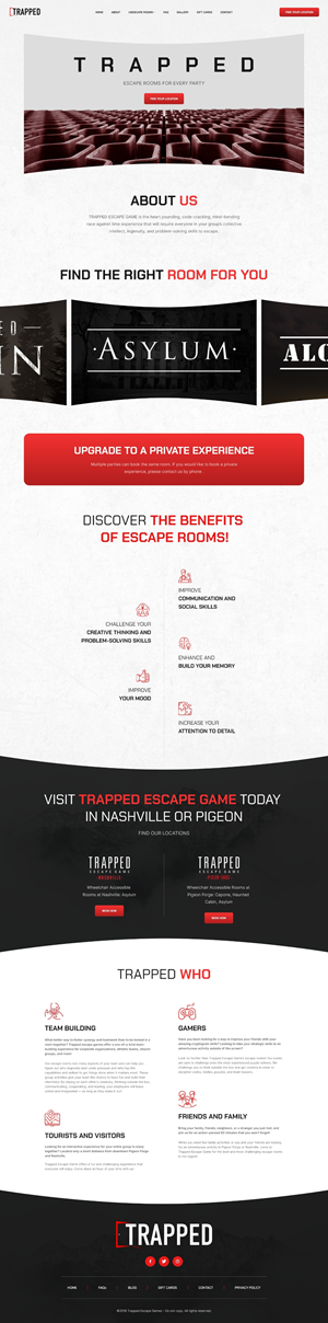 Diseño Web por Double d para Trapped Escape Game | Diseño: #28960910
