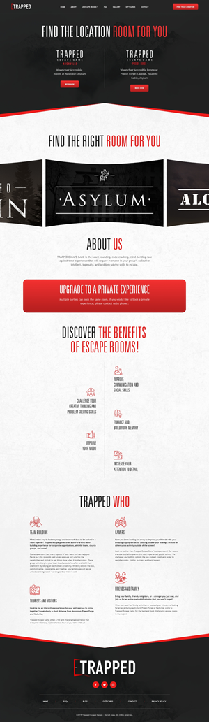 Diseño Web por Double d para Trapped Escape Game | Diseño: #28965071