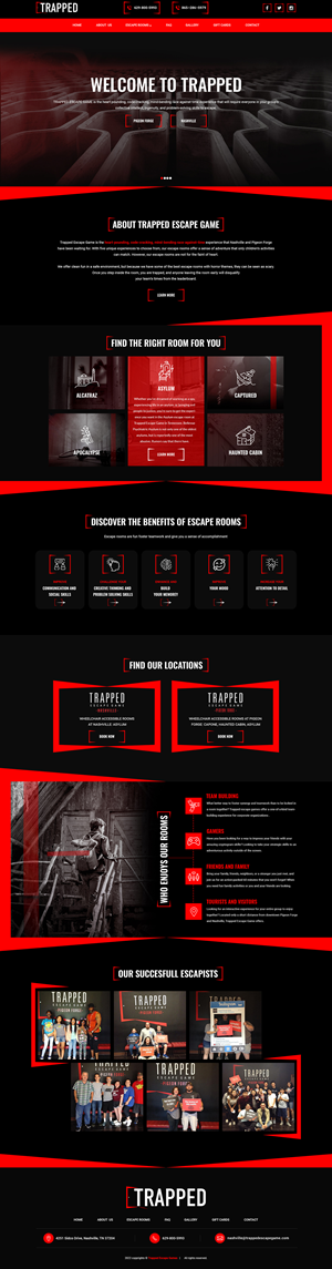 Diseño Web por Titan Eagle para Trapped Escape Game | Diseño: #28966163