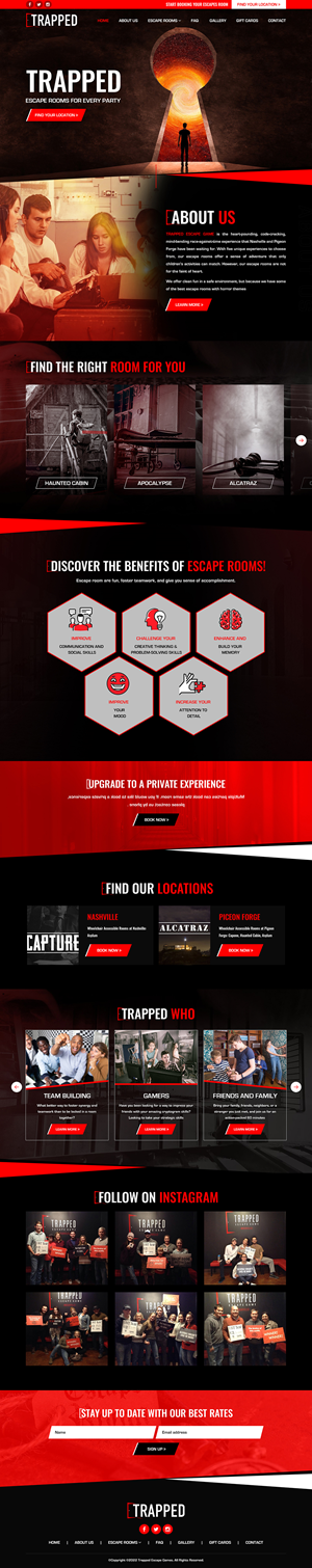 Diseño Web por Titan Eagle para Trapped Escape Game | Diseño: #28970458