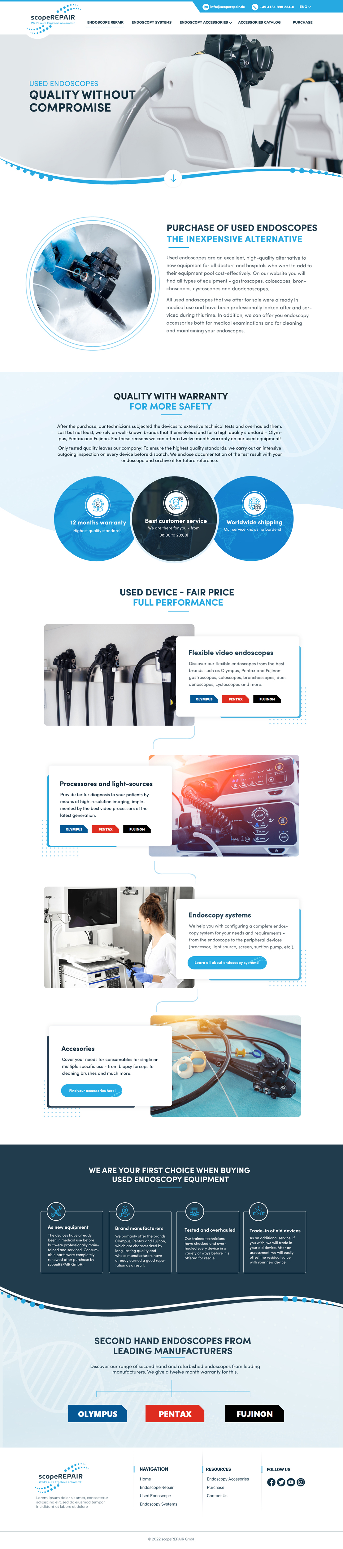 Web-Design von Blue Sparrow für scopeREPAIR GmbH | Design #28983180