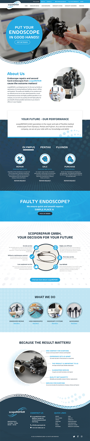 Diseño Web por MAHABA para scopeREPAIR GmbH | Diseño: #28980009