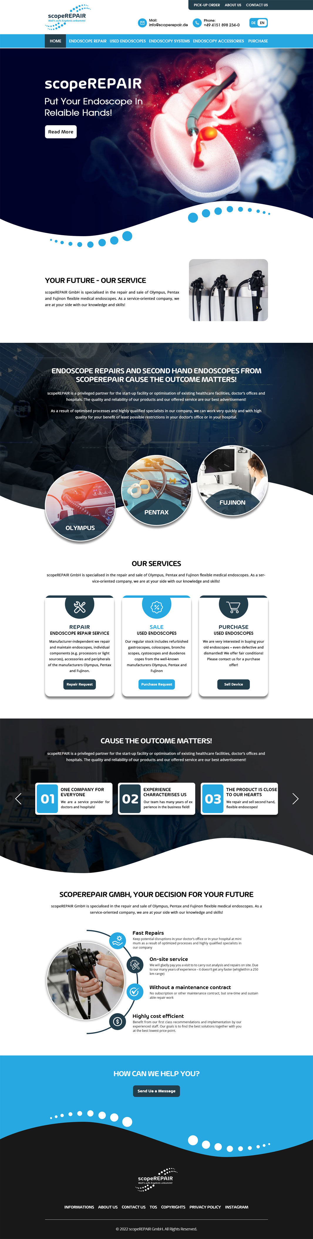 Web Design by MAZY for scopeREPAIR GmbH | Design #28975712