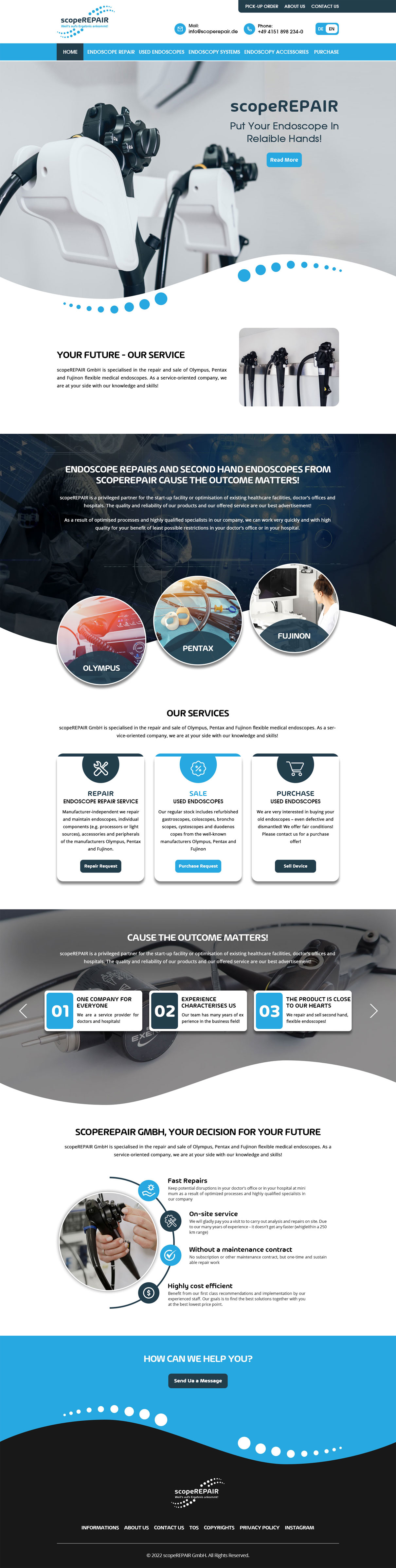 Web-Design von MAZY für scopeREPAIR GmbH | Design #28977038