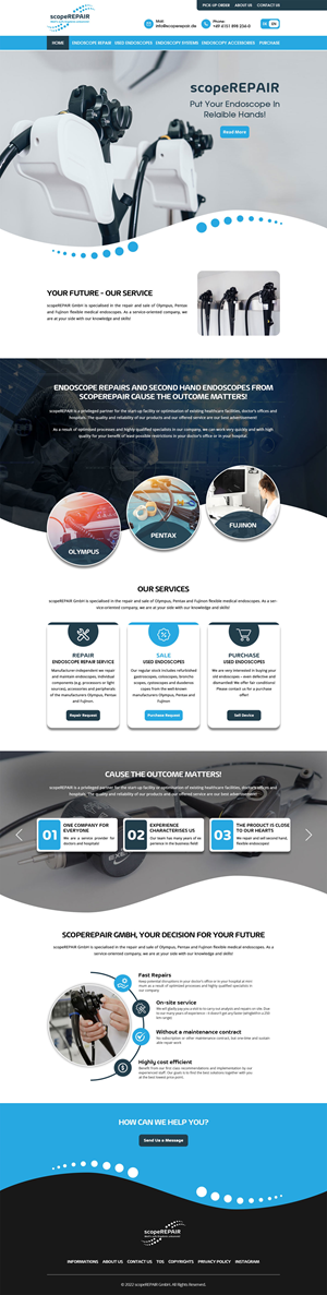 Diseño Web por MAZY para scopeREPAIR GmbH | Diseño: #28977044