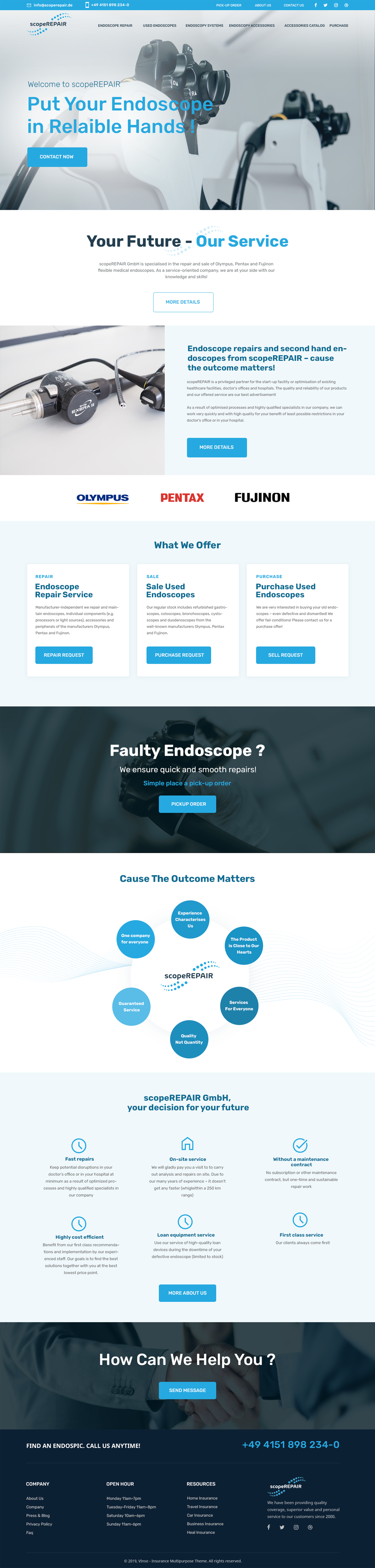 Web Design par designerkochi pour scopeREPAIR GmbH | Design #28986160