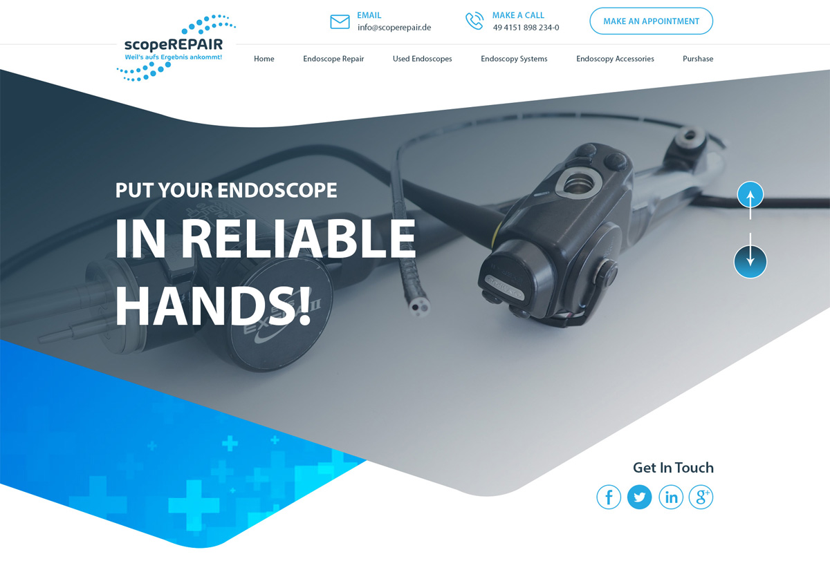 Web Design by AHS Agency for scopeREPAIR GmbH | Design #28997181