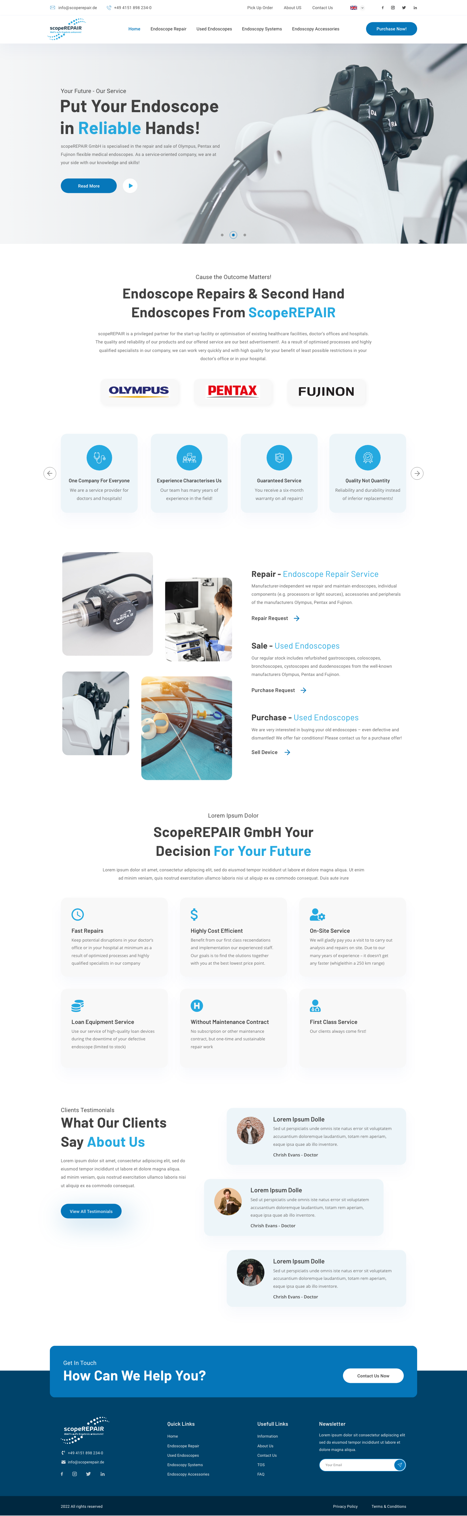 Web-Design von Ruwa89 für scopeREPAIR GmbH | Design #29010789