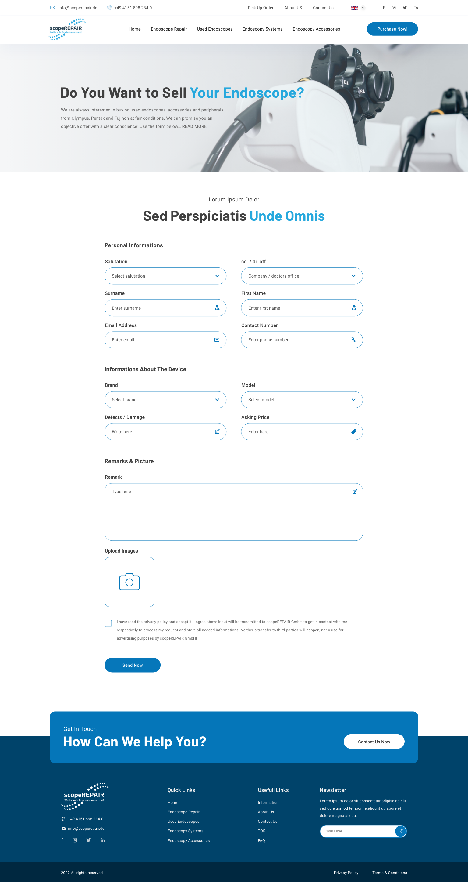 Diseño Web por Ruwa89 para scopeREPAIR GmbH | Diseño #29010817