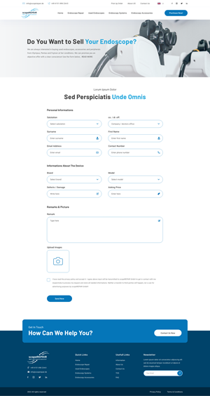 Diseño Web por Ruwa89 para scopeREPAIR GmbH | Diseño: #29010817