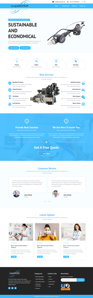 Diseño Web por M79 para scopeREPAIR GmbH | Diseño: #29004874