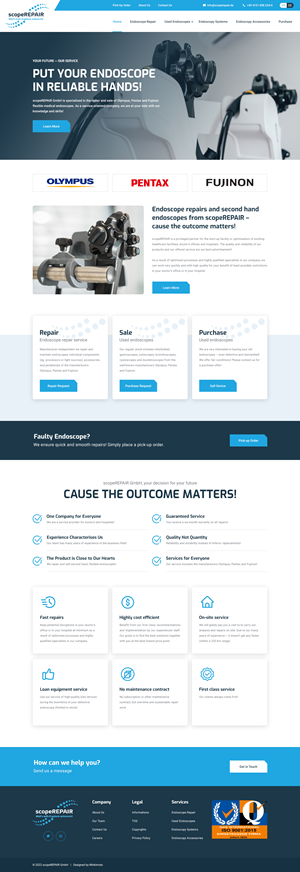 Diseño Web por Minkimoto para scopeREPAIR GmbH | Diseño: #29008192
