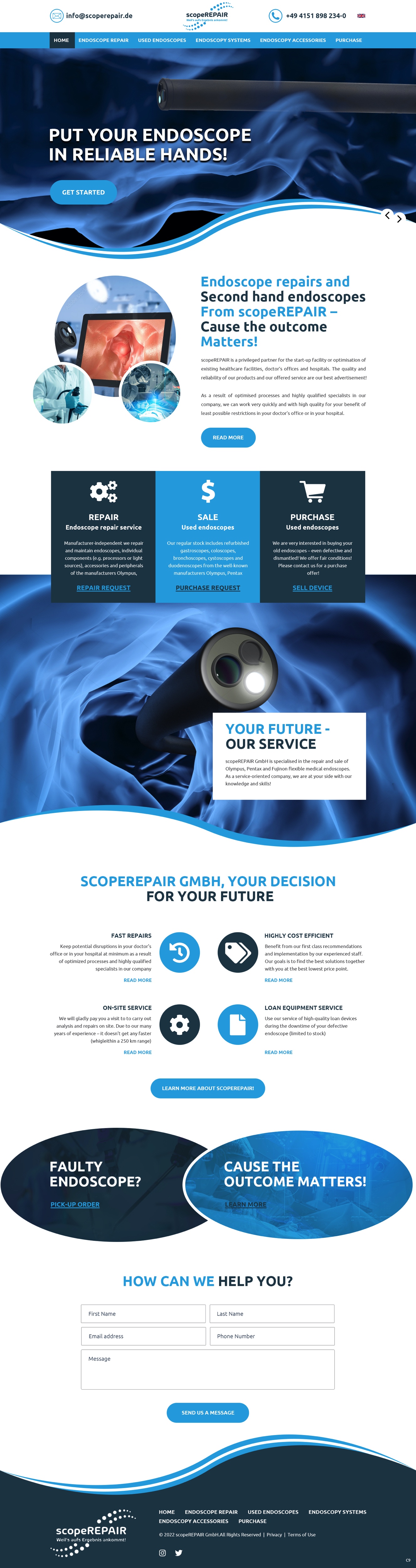 Diseño Web por pb para scopeREPAIR GmbH | Diseño #28977113