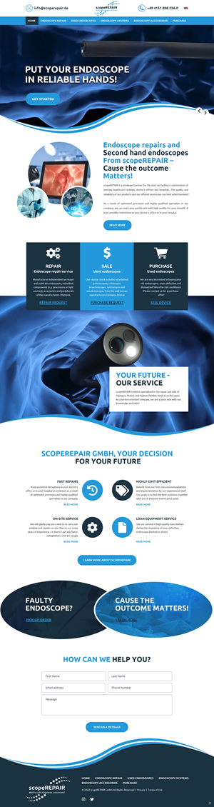 Web Design by pb for scopeREPAIR GmbH | Design: #28977113