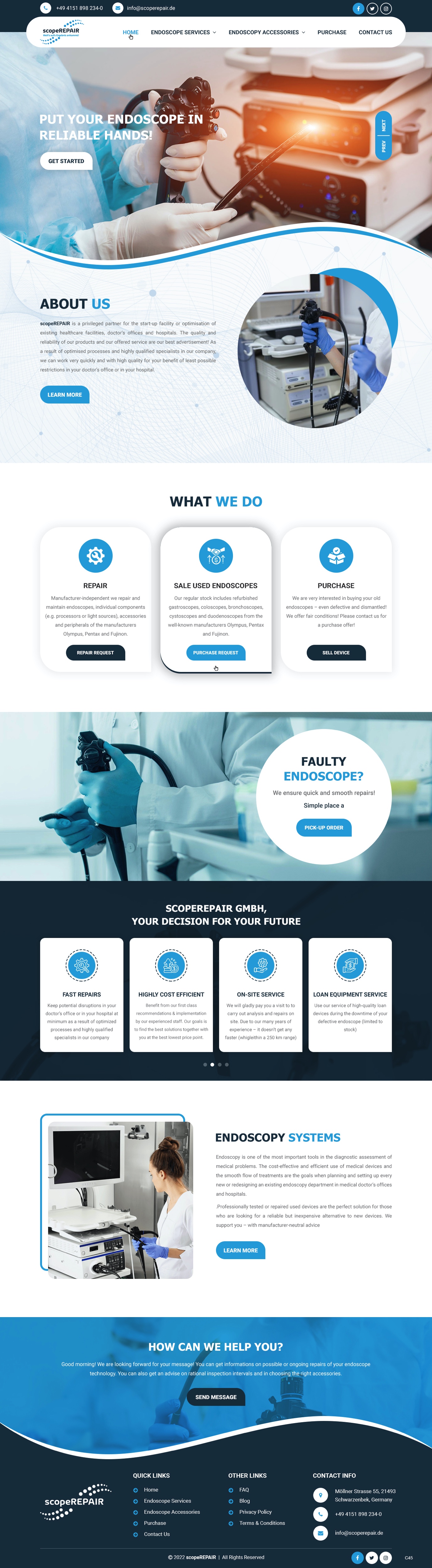 Diseño Web por pb para scopeREPAIR GmbH | Diseño #28977116