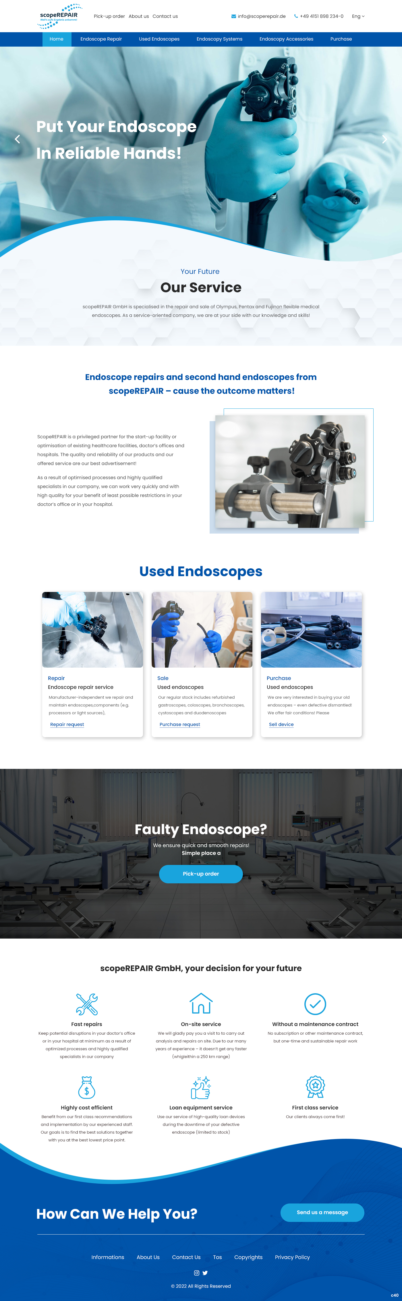 Web Design by pb for scopeREPAIR GmbH | Design #28977117