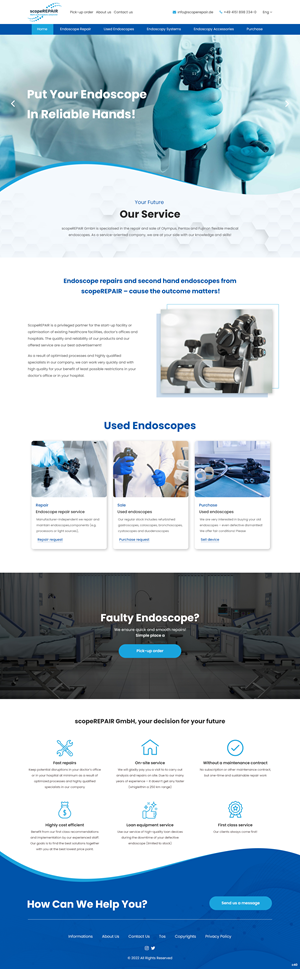 Web Design by pb for scopeREPAIR GmbH | Design: #28977117