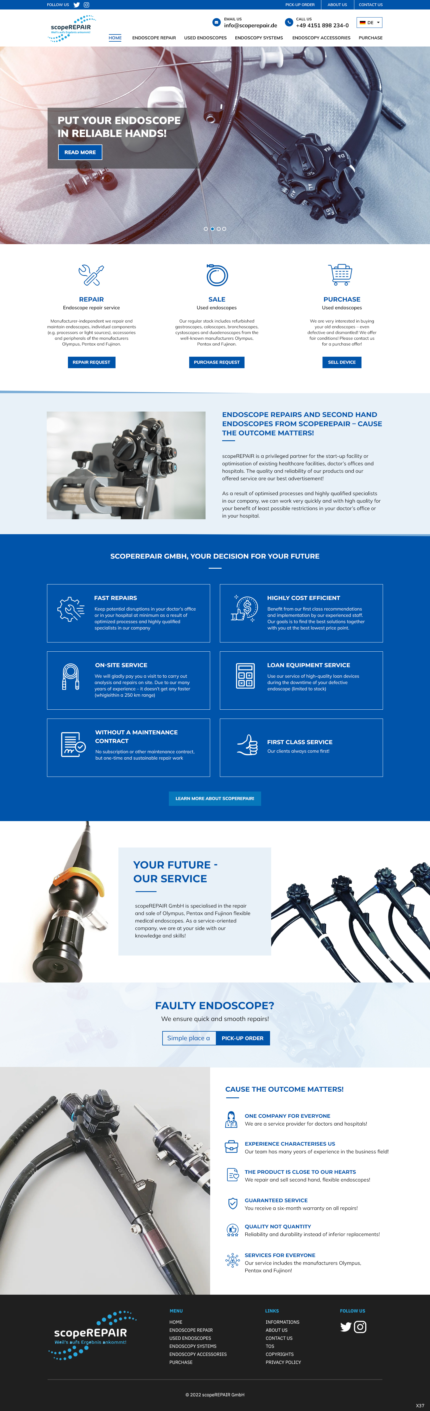 Web Design by pb for scopeREPAIR GmbH | Design #28977121