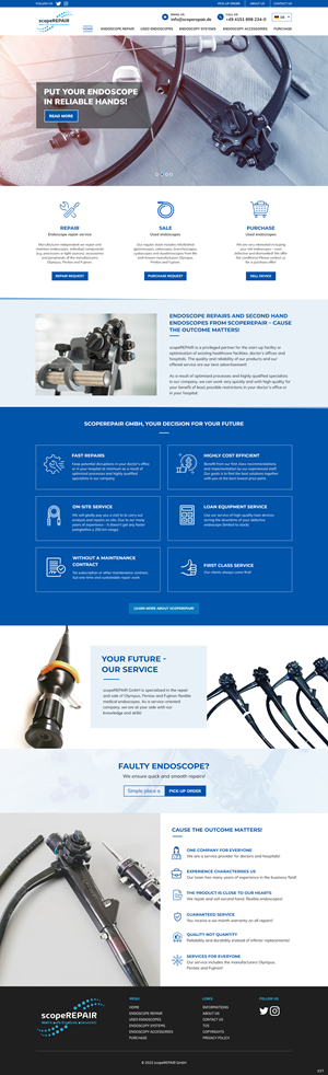 Web Design by pb for scopeREPAIR GmbH | Design: #28977121