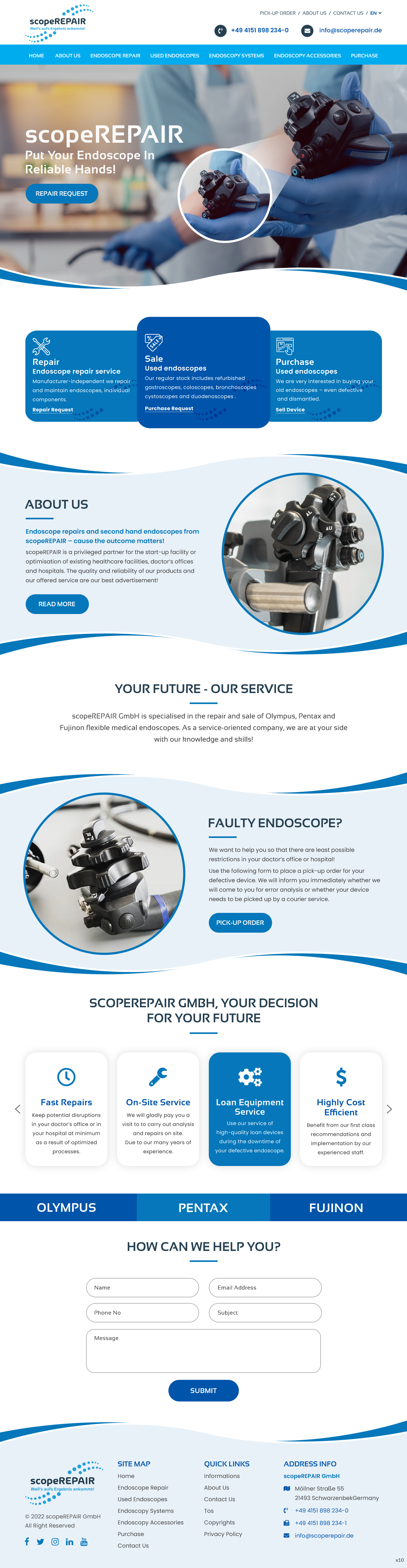 Diseño Web por pb para scopeREPAIR GmbH | Diseño #28977122