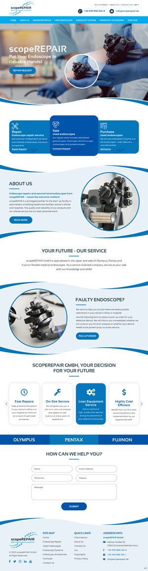 Web Design by pb for scopeREPAIR GmbH | Design: #28977122