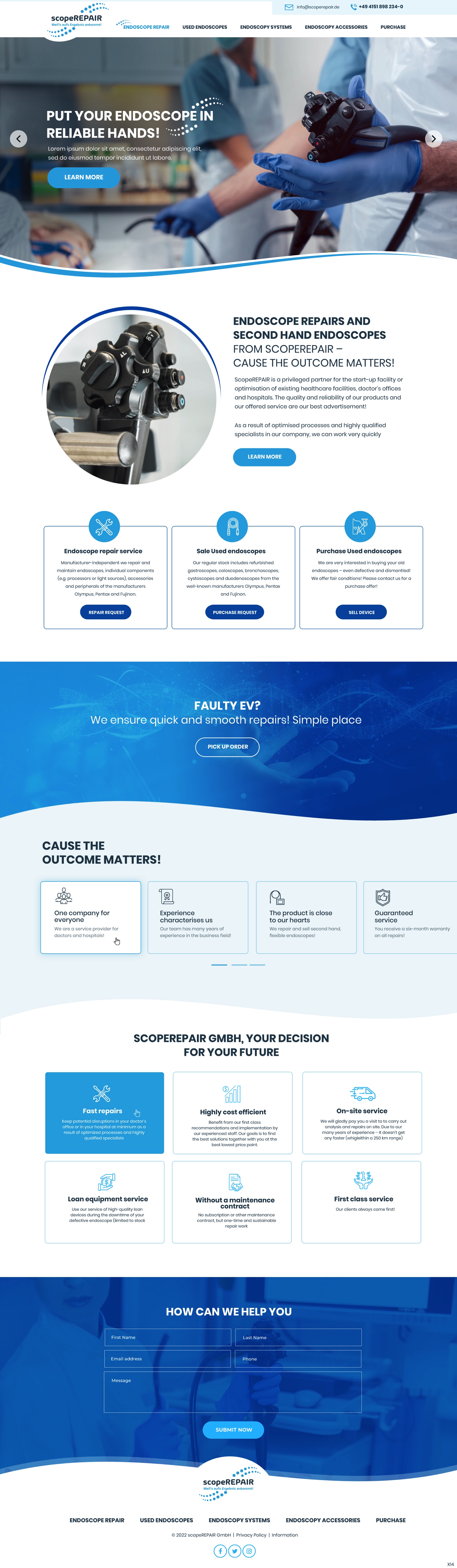 Diseño Web por pb para scopeREPAIR GmbH | Diseño #28977123