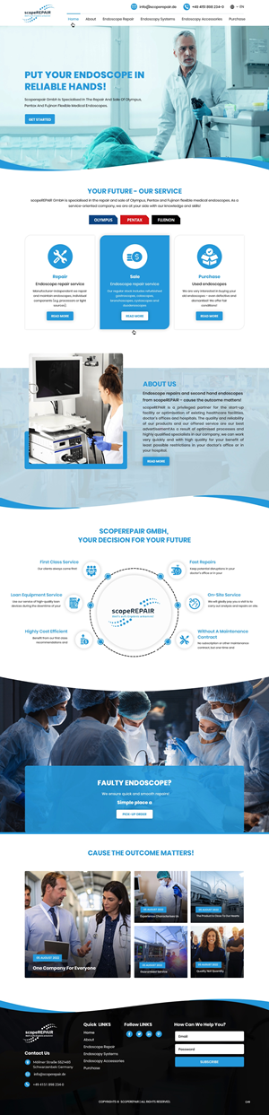 Web Design by pb for scopeREPAIR GmbH | Design: #28977124