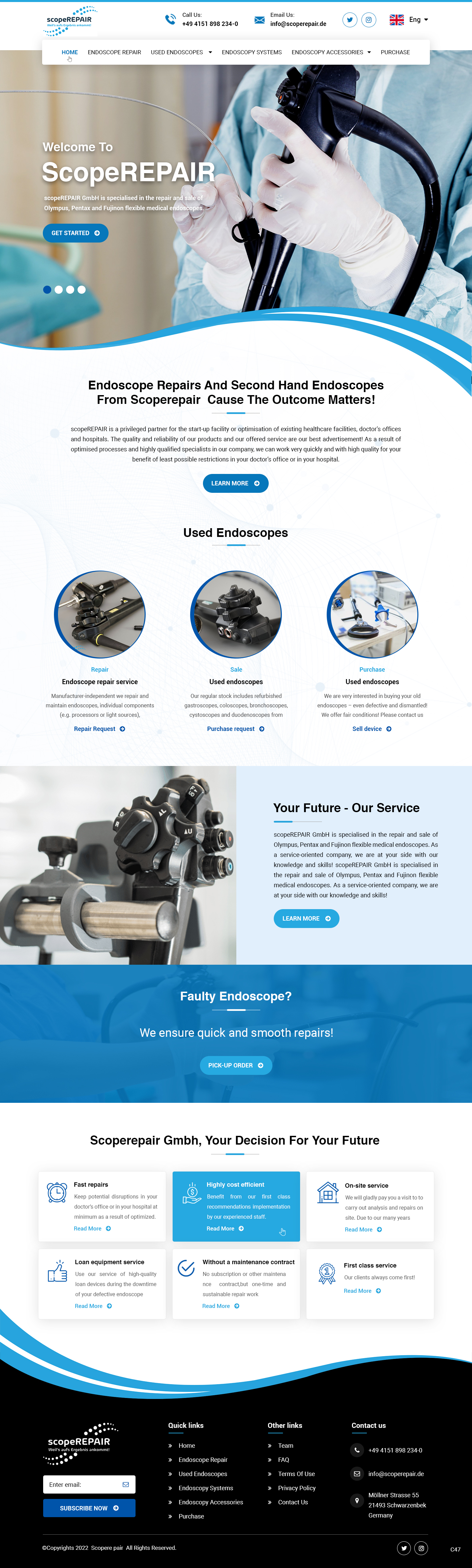 Diseño Web por pb para scopeREPAIR GmbH | Diseño #28977125