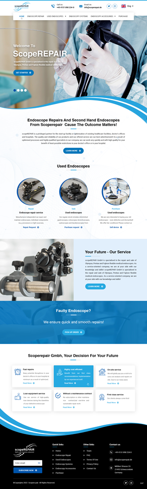 Web Design by pb for scopeREPAIR GmbH | Design: #28977125