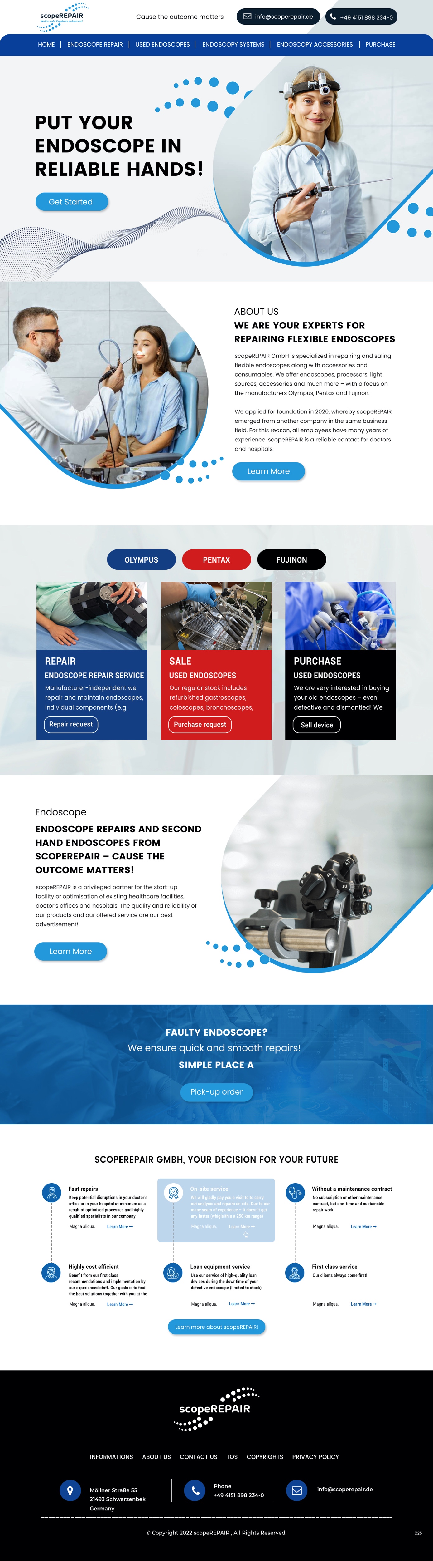Web Design by pb for scopeREPAIR GmbH | Design #28983474