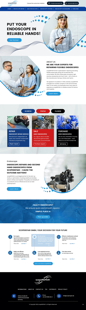 Web Design by pb for scopeREPAIR GmbH | Design: #28983474