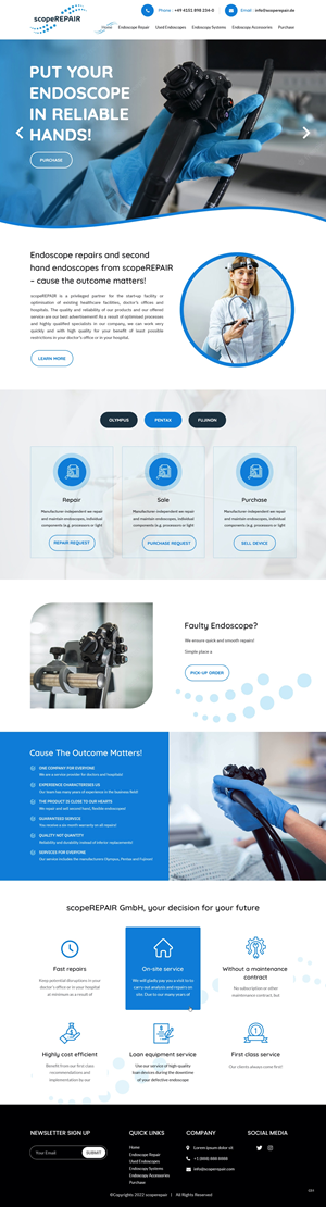 Web Design by pb for scopeREPAIR GmbH | Design: #28983475