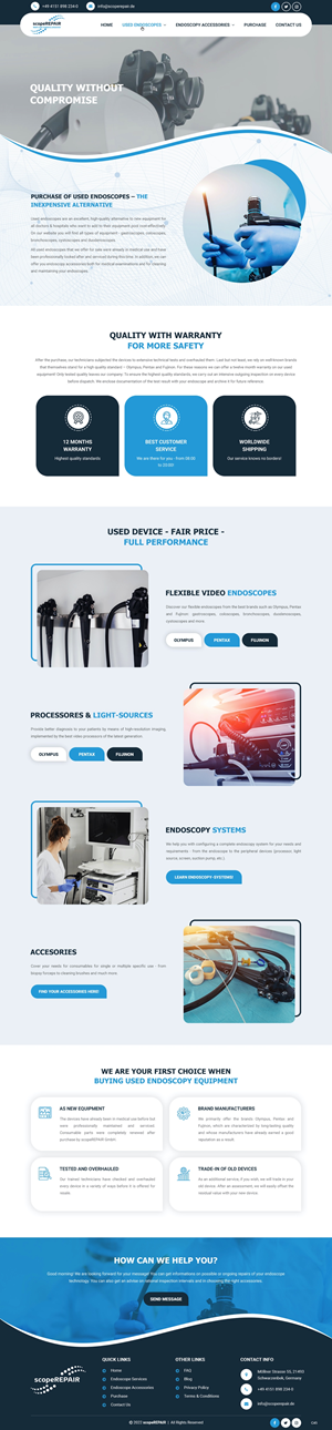 Web Design by pb for scopeREPAIR GmbH | Design: #29003319