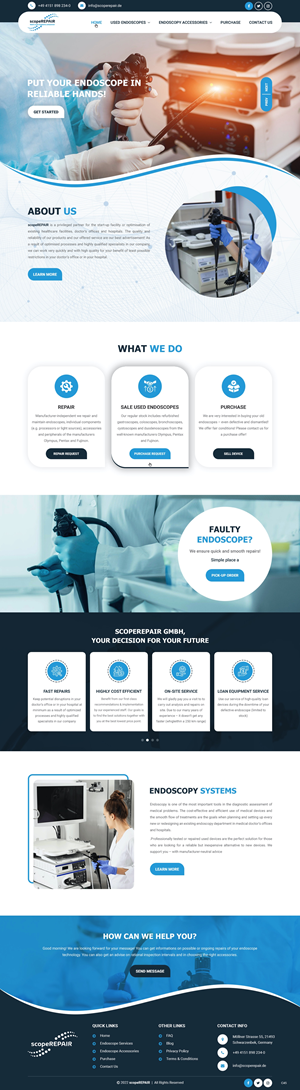 Web Design by pb for scopeREPAIR GmbH | Design: #29003321