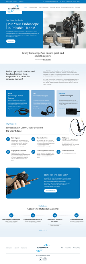 Diseño Web por Sujit Banerjee para scopeREPAIR GmbH | Diseño: #28979921