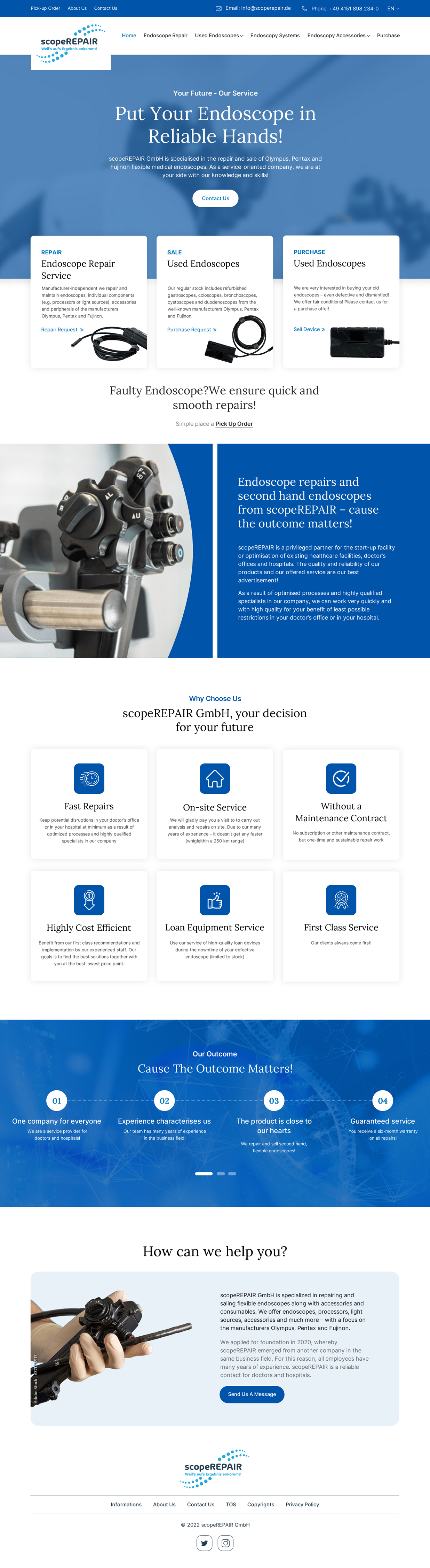 Web Design par Sujit Banerjee pour scopeREPAIR GmbH | Design #28979936