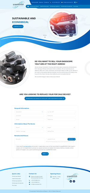 Web Design by Sbss for scopeREPAIR GmbH | Design: #28992644