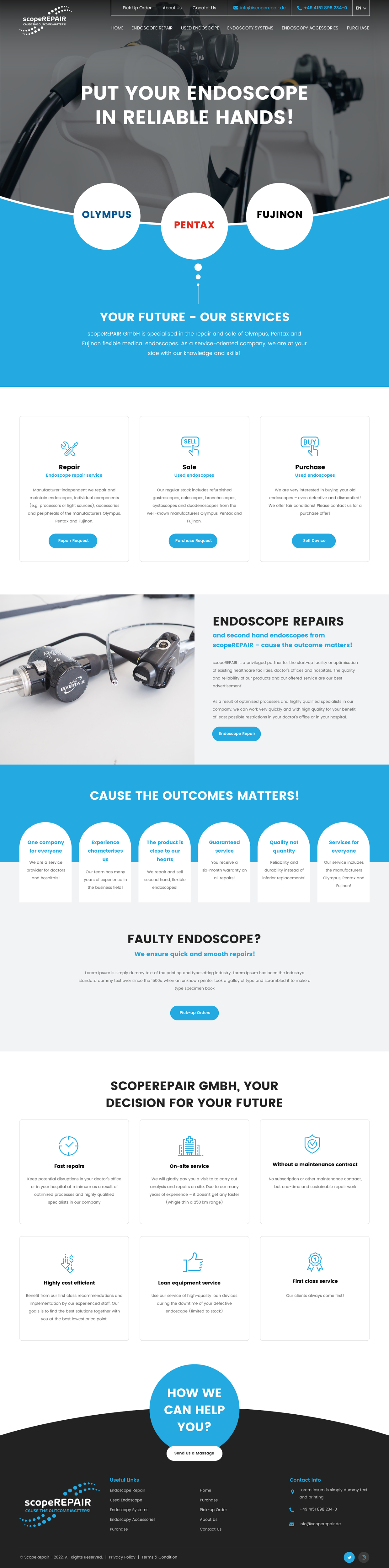 Web-Design von rightway für scopeREPAIR GmbH | Design #28987943