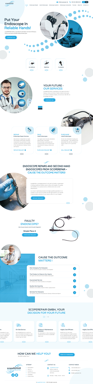 Diseño Web por rightway para scopeREPAIR GmbH | Diseño: #28993338