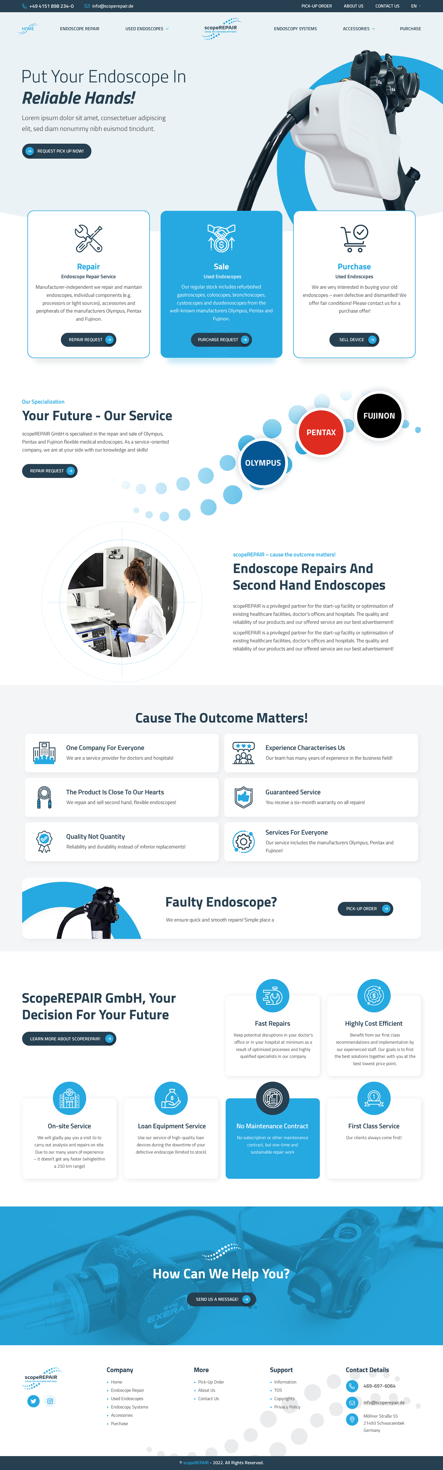 Diseño Web por rightway para scopeREPAIR GmbH | Diseño #28993339