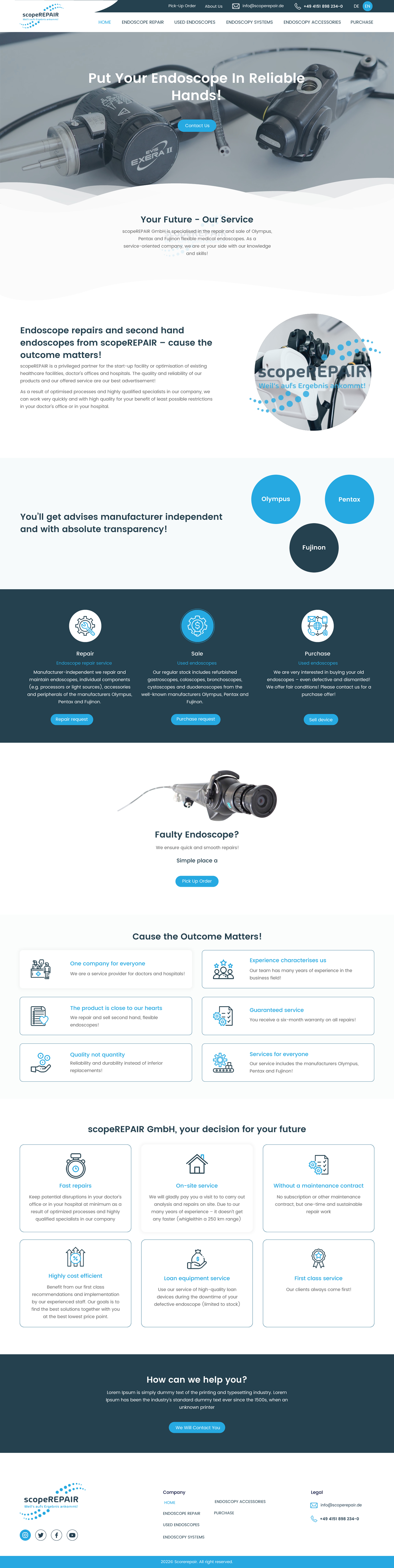 Diseño Web por rightway para scopeREPAIR GmbH | Diseño #28993340