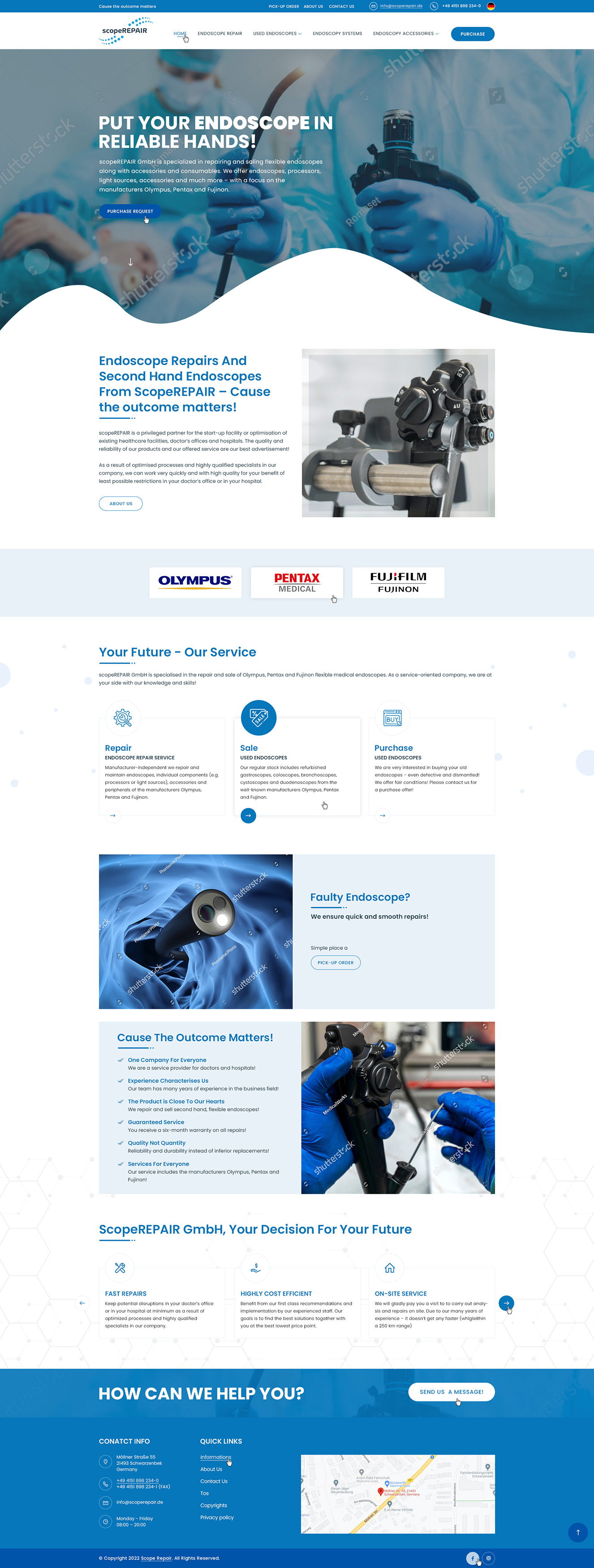 Diseño Web por Ved Web Services para scopeREPAIR GmbH | Diseño #28976879